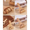 BPTRKOM Pack of 3 Wooden Massage Roller Fascia Roller with