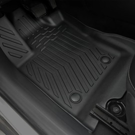 GALVAGNITE Floor Mats Set for 2017-2025 Jeep Compass Accessories(New Body Style 2nd Generation), Full Coverage All Weather Floor Mats with Cargo Mat TPE Includes Backrest Protectors & Door Sill Guards