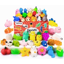 48 Piece Squeeze Toy, Animal, Stress Relief, Squeeze Toy Set, Party Bag, Filler, Healing Goods, Children's Favors, Squeeze Toy, Animals, Cute, Killing Time, Slow Rising, Soft, Festival, Christmas,