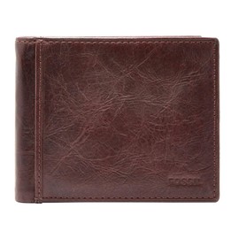 Fossil Brieftasche für Herren Ingram, Leder Bifold braun 11,43 cm L x 1,9 cm B x 8,89 cm H ML3784200