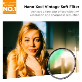 K&F Concept 67mm Vintage Soft 1/4 Filter Classic Filmic Look Special Effect Camera Lens Filter (Nano-X Series)