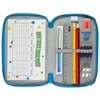 Idena, lightblue, Triple pencil case horse