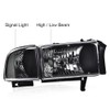 G-PLUS Headlight Lamps Compatible with 1994-2001 Dodge Ram 1500/1994-2002 Dodge