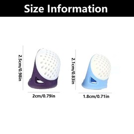 4 PCS Thimbles for Hand Sewing, Silicone Thimble, Silicone Sewing Thimble Finger Protectors, for Quilting, Embroidery, Needlework & DIY Crafts
