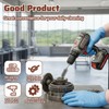 5 Pcs 1" Bore Brush for Drill Stainless Steel Round