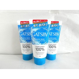  Gatsby Facial Wash Deep Cleaning Scrub Set of 3