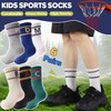 EBMORE Kids Boys Socks Athletic Basketball Crew Youth Sport Soft