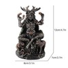 Resin Statues Cernunnos Sitting Statue Sculpture Celtic God Figure Underworld