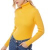 nine bull Womens Solid Basic Stretch Turtleneck Pullover Knit Sweater
