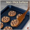 Diamond Bottom Cookie Sheet Set of 2, Nonstick Blue Carbon