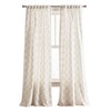 Peri Home Mallorca Embroidery Back Tab Window Curtain Panel Pair,