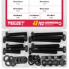 YEEZET Screws M10 48 Pieces Hex Screws Washers Spring Washers