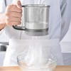 Locadence Flour Sifter, Hand Press Double Layer Handheld Flour Strainer