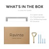 Ravinte 10 Pack Solid Kitchen Cabinet Handles Brushed Nickel Cabinet