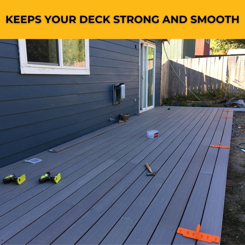 JIG-A-DECK Deck Spacer & Fastener Alignment Guide for Hardwood, Composite,