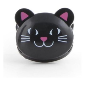 Kikkerland Cat Bag Clips, Set of 6,Black