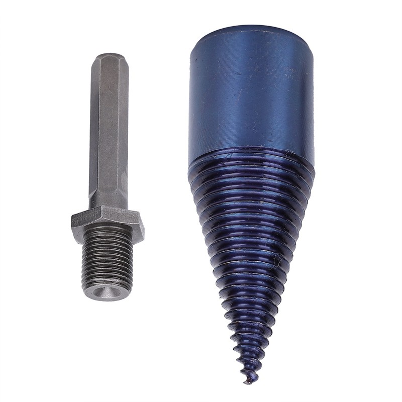 Wood Cone Punch High Speed Steel Blue Plated Hex Shank