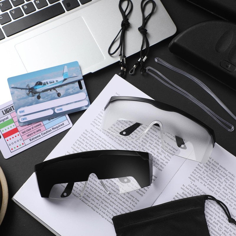 Saysurey 2 Set Ifr Aviation Flight Training Glasses Adjustable View