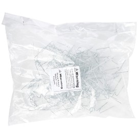 Merriway BH05303 (100 Pcs) Greenhouse Glazing Clip Wire W Type - Pack of 100 Pieces, White