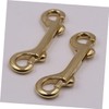Operitacx 4pcs Brass Lobster Clasp Bag Clip Carabiner Clips Luggage