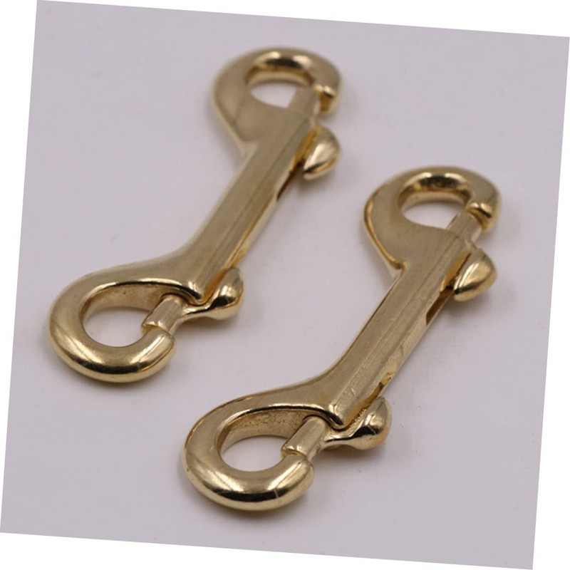 Operitacx 4pcs Brass Lobster Clasp Bag Clip Carabiner Clips Luggage