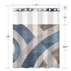 NAEMBCU No Hook Shower Curtain with Snap in Liner Set,
