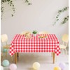 SietDESEO 6 Pack Red Gingham Tablecloth 54 x 108 Red
