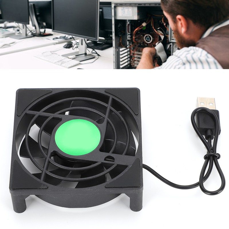 2pcs MINI Radiator Fan Player Box PC Router TV BOX