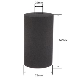 SPORTARC Foam Foot Pad Set Weight Lifting Bench Legs Stretch Foot Foam Pad Scooter for Home Gym Exercise Equipment Replacement 160mm (6.3")