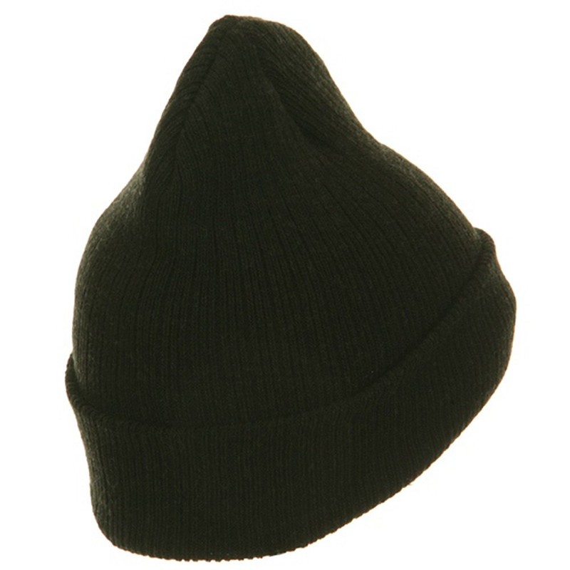 Artex Heavy Ribbed Cuff Beanie - Black OSFM