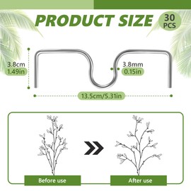 30 Stück Astzieher Astspreizer für Obstbäume, 13CM M-Förmiger Astspreizer, Astzieher für Obstbäume, Zweigspreize für Gartenbäume, Astspreizer Obstbaum, Astzieher Metall für Gartenbäume Obstbaum Aste