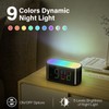 HOUSBAY Digital Alarm Clock for Bedroom, 9 Colors Dynamic Night