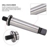 Drill Chuck Arbor MT2 Shank to 3/8in‑24 Threaded Hardened Morse