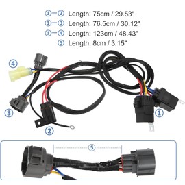 Wiring Cable Harness Shift Kit,Angle Sensor Computer Bypass Kit for Honda Rancher 350 ES Te Fe 2000-2006 Angle Sensor Shift Motor Computer Harness