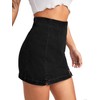 Floerns Women's Casual Split Hem High Waist Denim Skorts Skirt