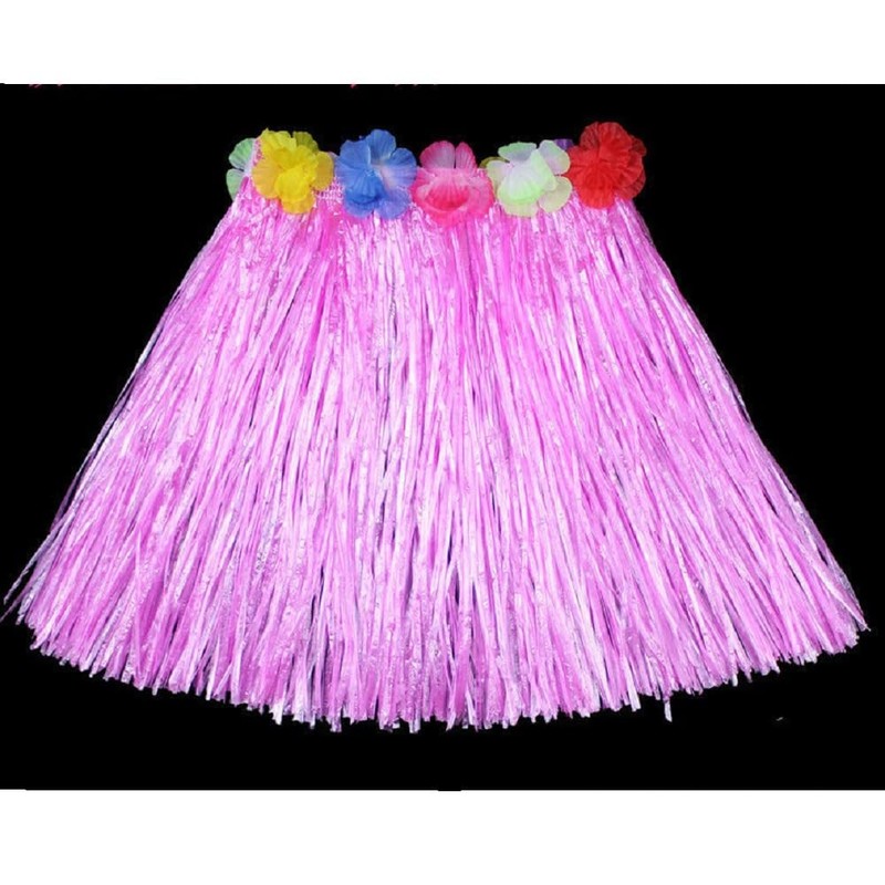 LKQBBSZ Kid's Hawaiian Hula Grass Skirts for Luau Party, Birthdays,