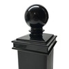 3" x 3" Aluminium Ball Top Post Cap for Metal
