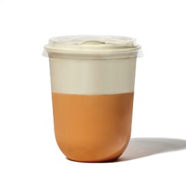 TOSSWARE NATURAL Flat Sip Lid Set of 50 - Plant Based 96mm Lids for Cold Cups - Plastic Alternative Straw Lids - Clear Flat Lids - Only Compatible with TOSSWARE NATURAL 10, 12, 16, 20 & 24oz Cups