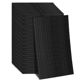 MECCANIXITY 28800 PCS Glass Mirrors Disco Ball Tiles Self-Adhesive Black Mirror Mosaic Tiles 5 x 5mm for Disco Ball, DIY Craft, KTV Decoration 48 Sheet