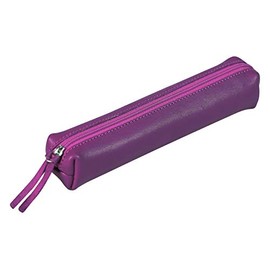 Clairefontaine Slim 410155C Lambskin Pencil Case 19.5 x 2.5 x 4 cm Purple