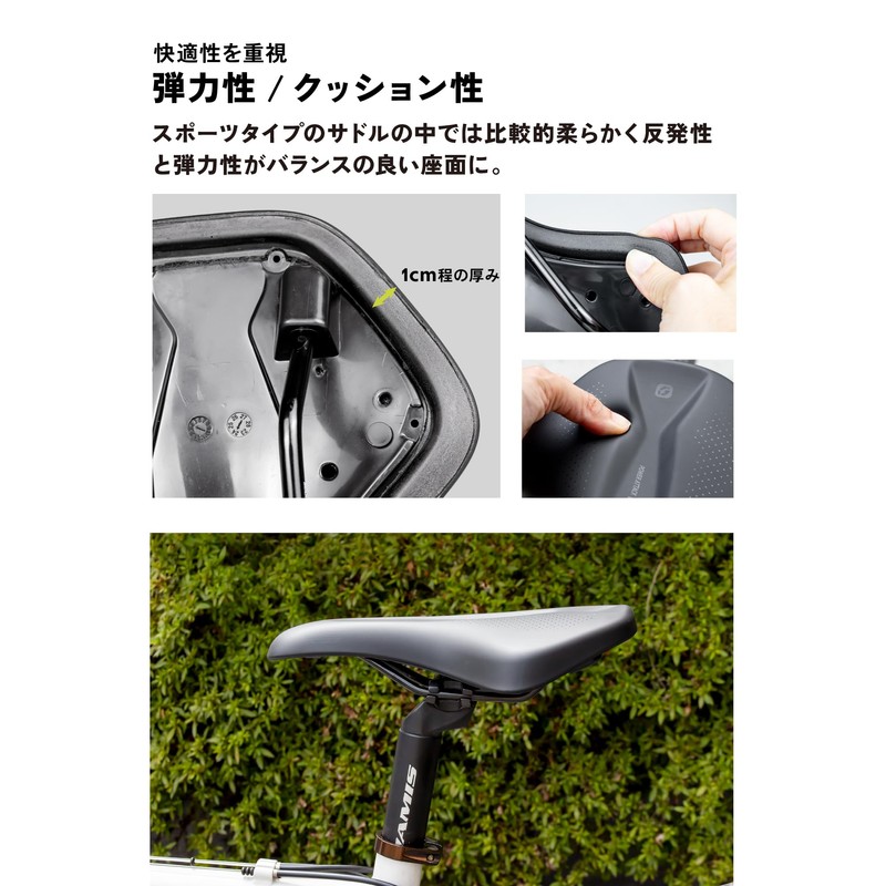 GORIX Bicycle Saddle [Soft Cushion, For Long Rides, Short Saddle]