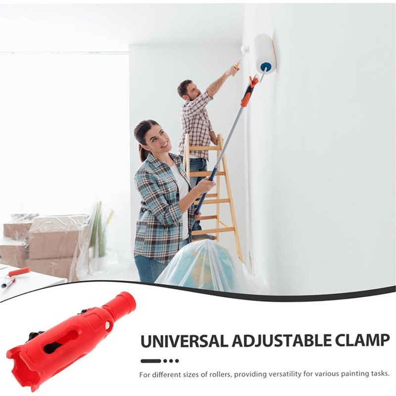 Paint Roller Holder, Paint Brush Extender Holder,180-degree Rotatig Angle Rotation