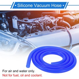 VekAuto 1 Pcs Silicone Vacuum Tubing Hose 5Ft 3/16" 5mm ID 2mm Thickness Automotive Vacuum Line High Temperature Blue 130PSI Max Pressure