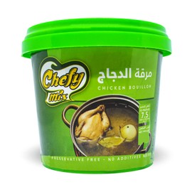Chefy Mix Chicken Flavor Flavored Bouillon Halal Egypt Enhance The Flavor Of Your Favorite Recipes With Stock Powder Made With Real (One Jar = 5.29 oz / 150g) مرقة دجاج شيفى حلال