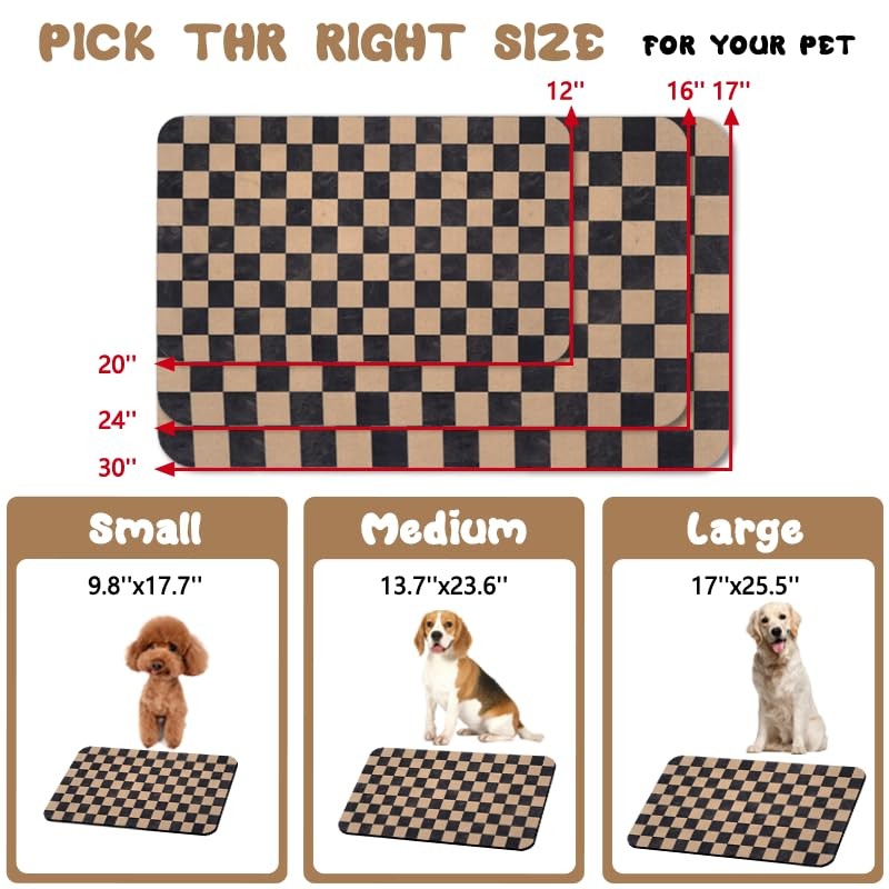 Dog Food Mats for Floors Waterproof, Pet Water Bowl Mats