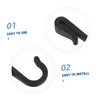 BUGUUYO 12pcs Multi Purpose S Hooks Plastic Clip Hangers for