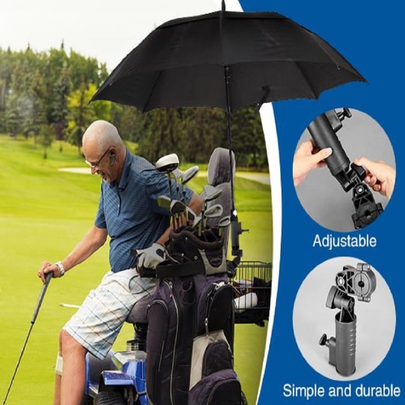 Universal Golf Push Cart Adjustable Umbrella Holder，Umbrella Fixed Bracket for