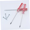 iplusmile 4pcs Triangle Screwdriver Vanadium Steel Removal Tool with Ergonomic