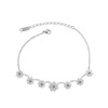 Daisy Flower Anklet for Women Girls Titanium Stainless Steel Little