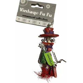 Danbury Mint Lot of 4 Red Hat Society Ladies Christmas Tree Ornament Decoration Hatter Party